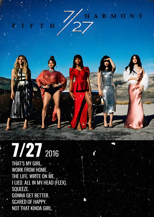 Fifth Harmony: 7/27 Çöl Çekimi metal tablo