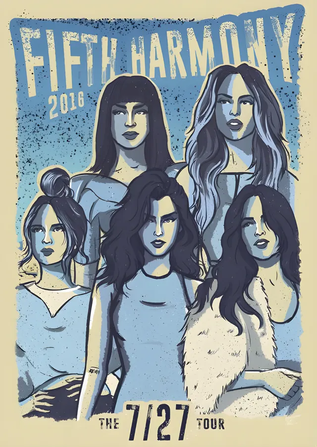 Fifth Harmony: 7/27 Tour Afişi metal tablo