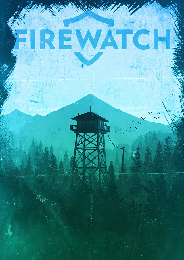 Firewatch: Mavi Ormanda Gözetleme Kulesi metal tablo