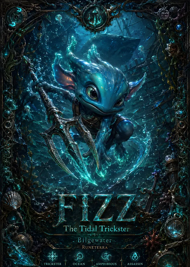 Fizz - The Tidal Trickster metal tablo