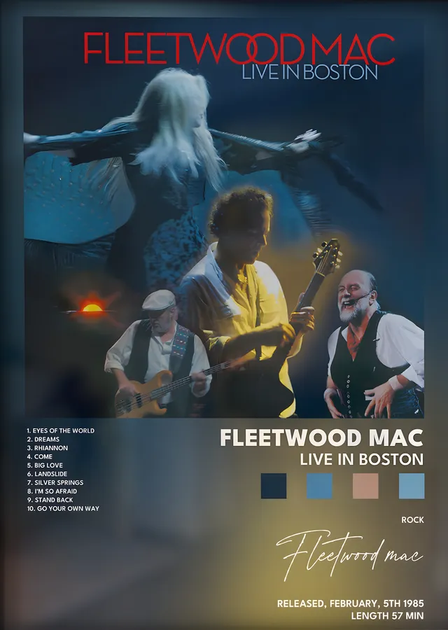 Fleetwood Mac: Live in Boston metal tablo