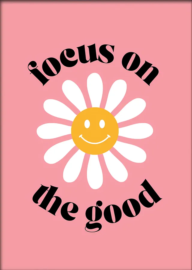 Focus On The Good Papatya metal tablo