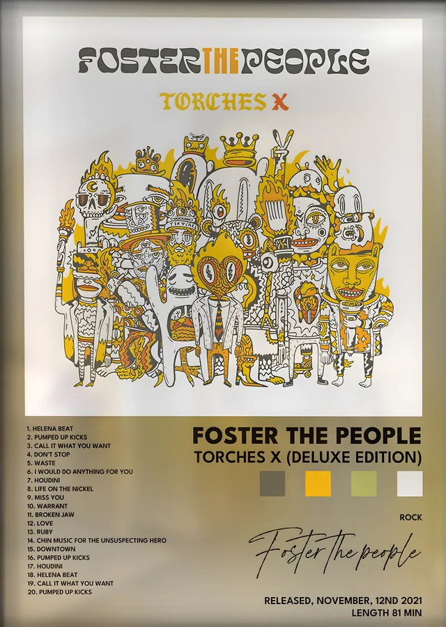 Foster the People: Torches X metal tablo