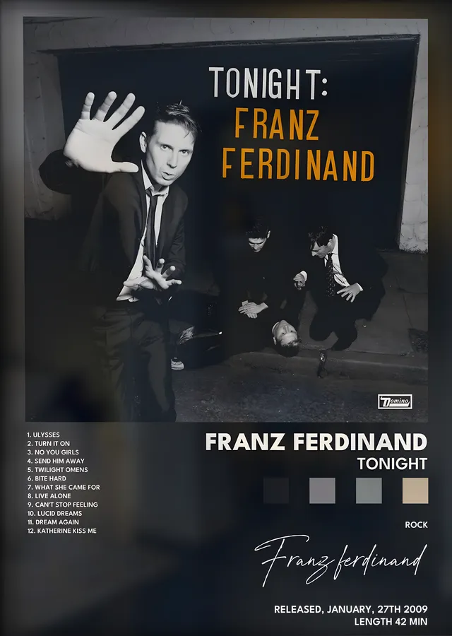 Franz Ferdinand: Tonight metal tablo