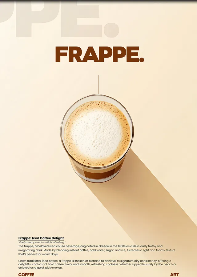 Frappe Krem Zemin metal tablo