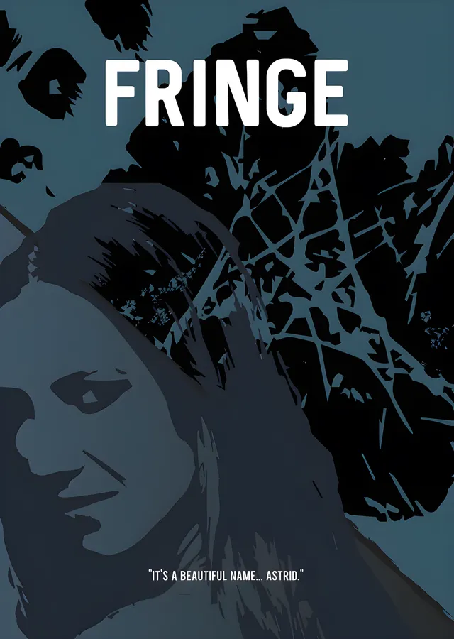 Fringe - Gölgeli Portre metal tablo