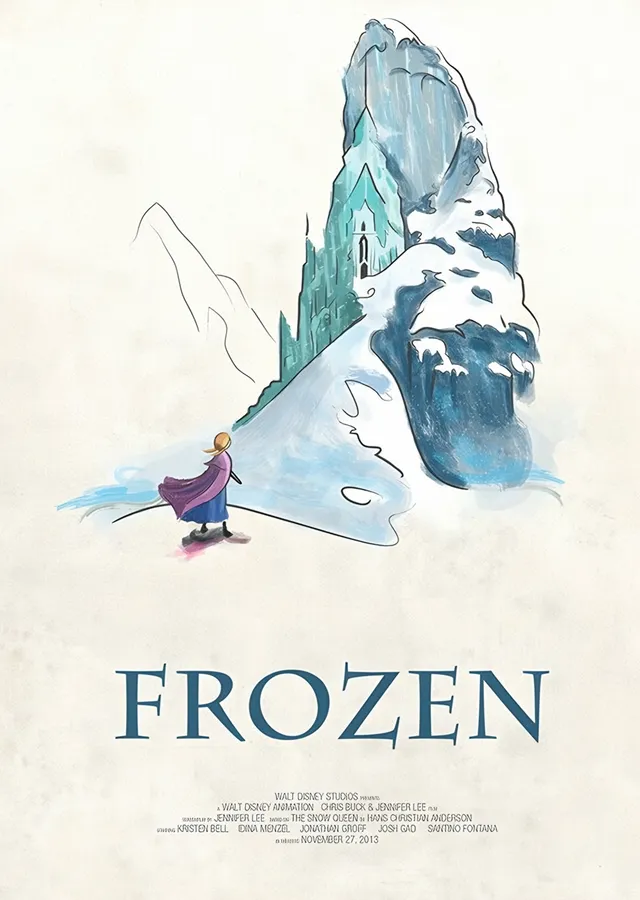 Frozen - Buz Dağı metal tablo