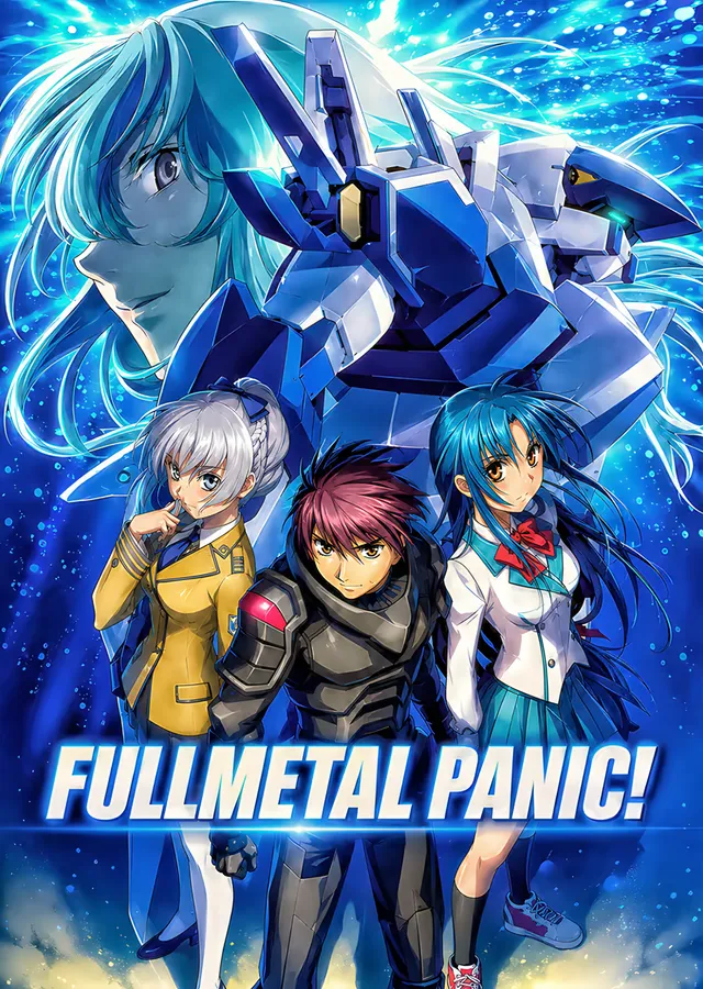 Full Metal Panic: Mavi Mechanın Önünde Üçlü metal tablo