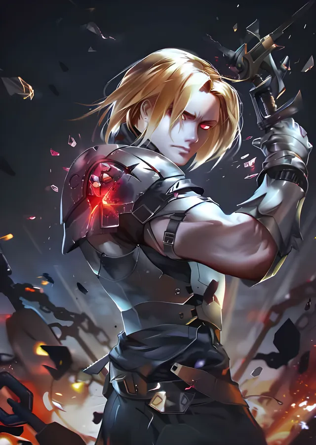 Fullmetal Alchemist: Kılıç Çeken Simyacı metal tablo
