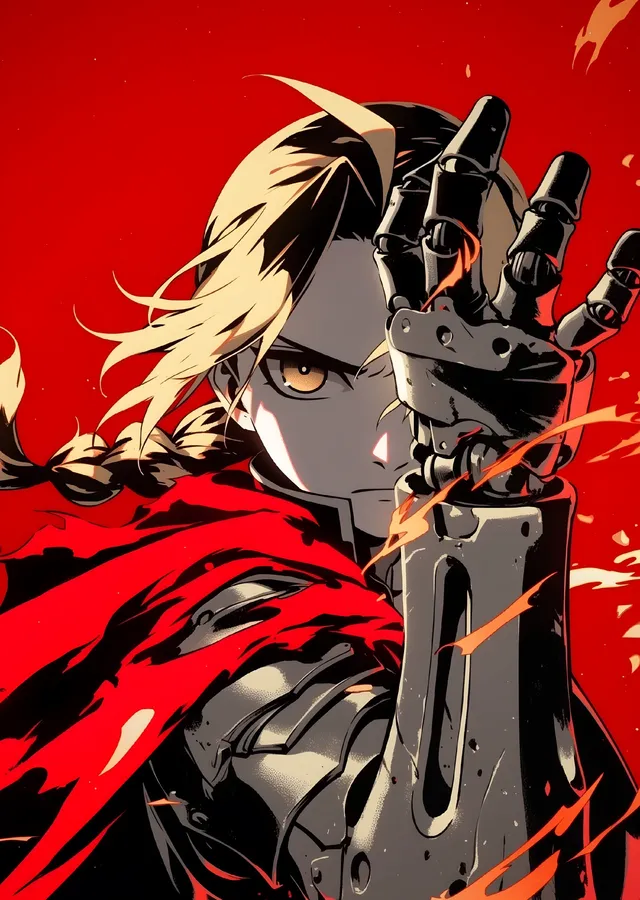 Fullmetal Alchemist: Edward Elric metal tablo