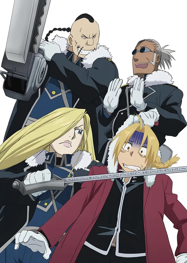Fullmetal Alchemist - Elric Kardeşler ve Armstrong metal tablo