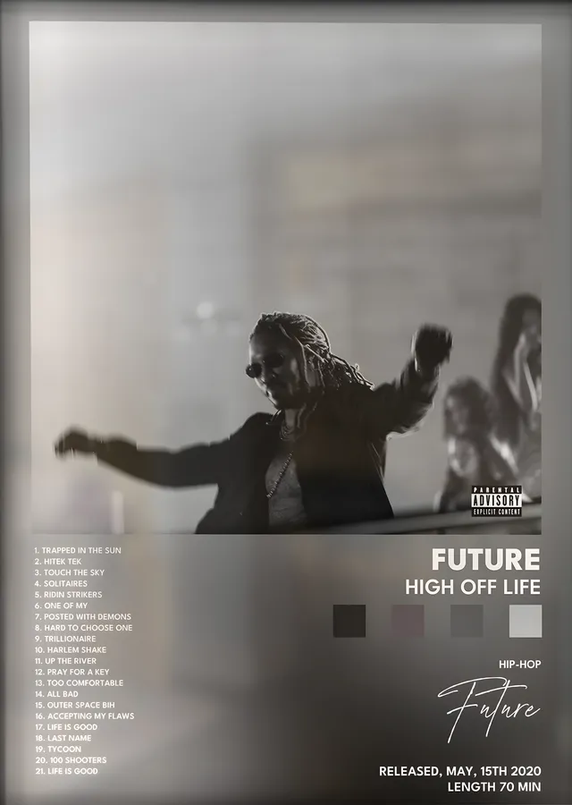 Future: High Off Life metal tablo