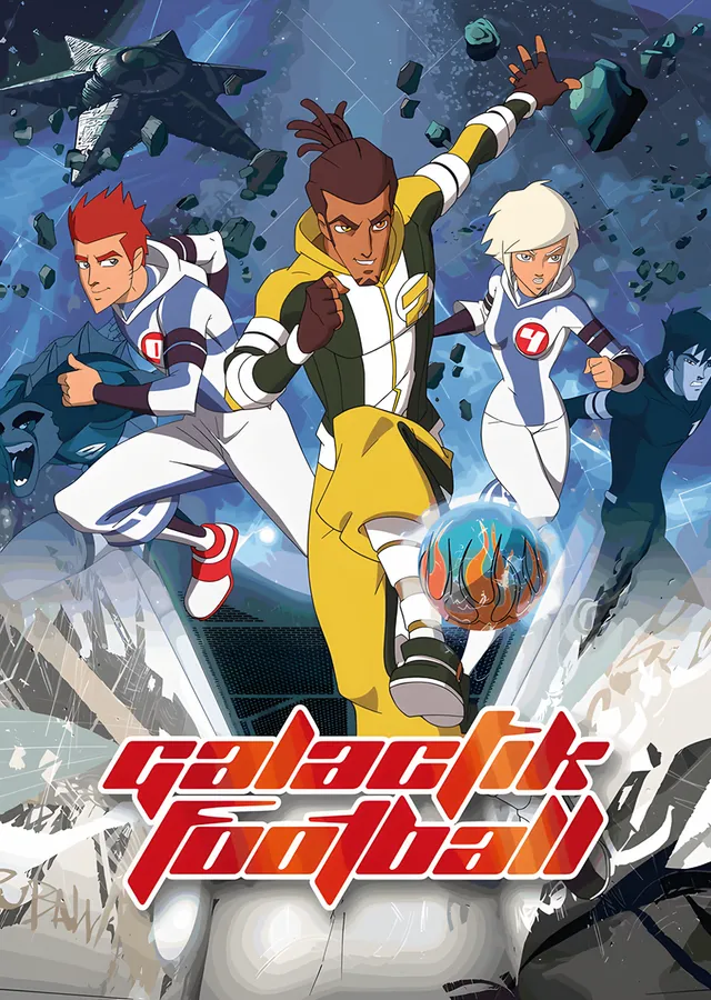 Galactik Football: Havada Şut Atan Kadro metal tablo