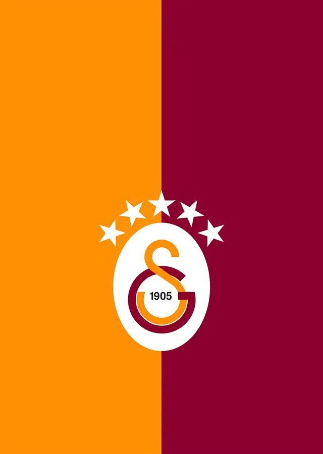Galatasaray: Sarı Bordo Alanda Sade Arma metal tablo
