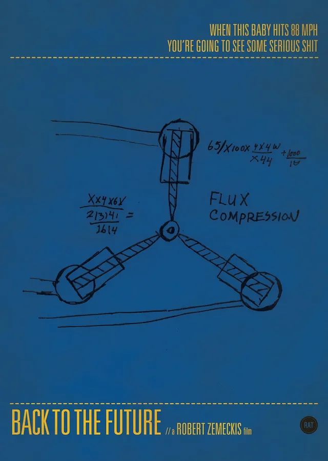 Back to the Future - Geleceğe Dönüş : Flux Capacitor metal tablo