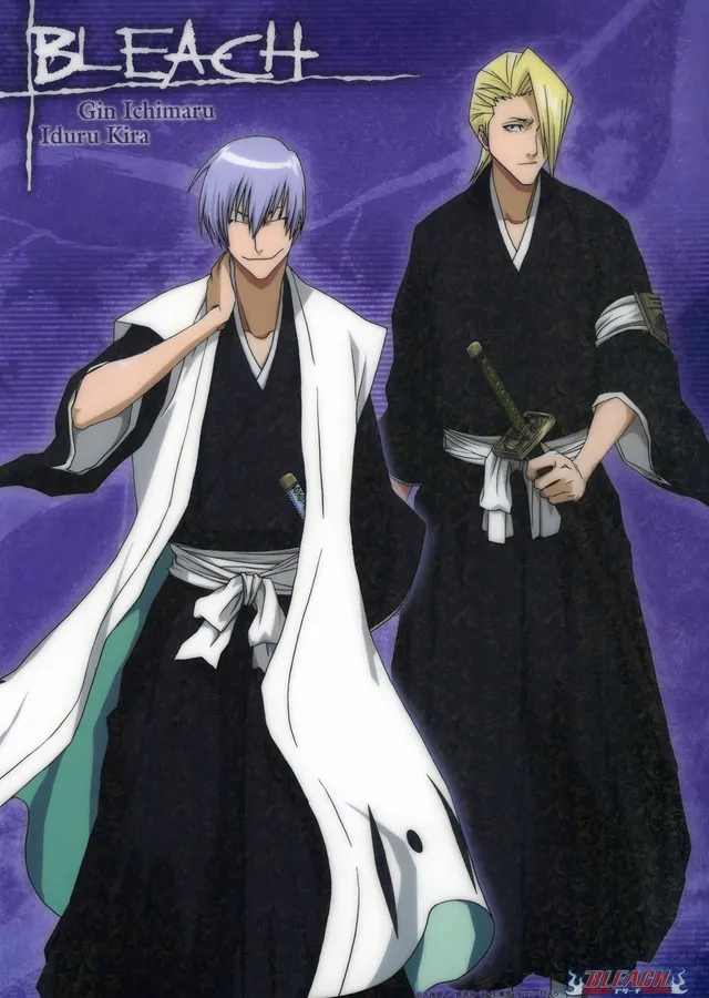 Gin Ichimaru ve Izuru Kira metal tablo