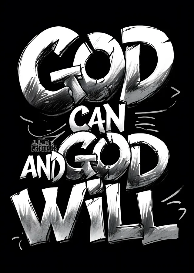 God Can and God Will metal tablo