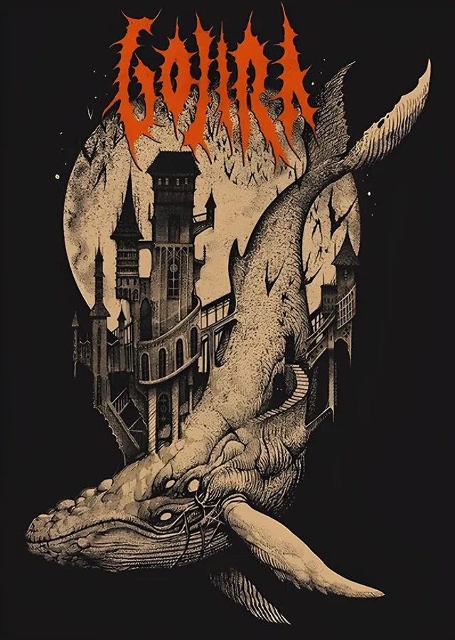 Gojira - Flying Whales metal tablo