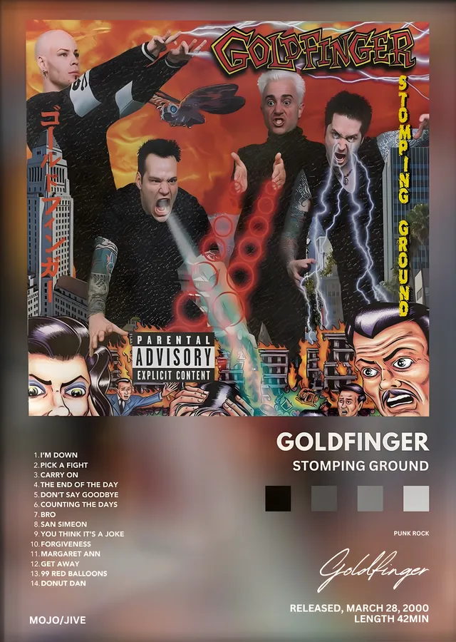 Goldfinger: Stomping Ground metal tablo