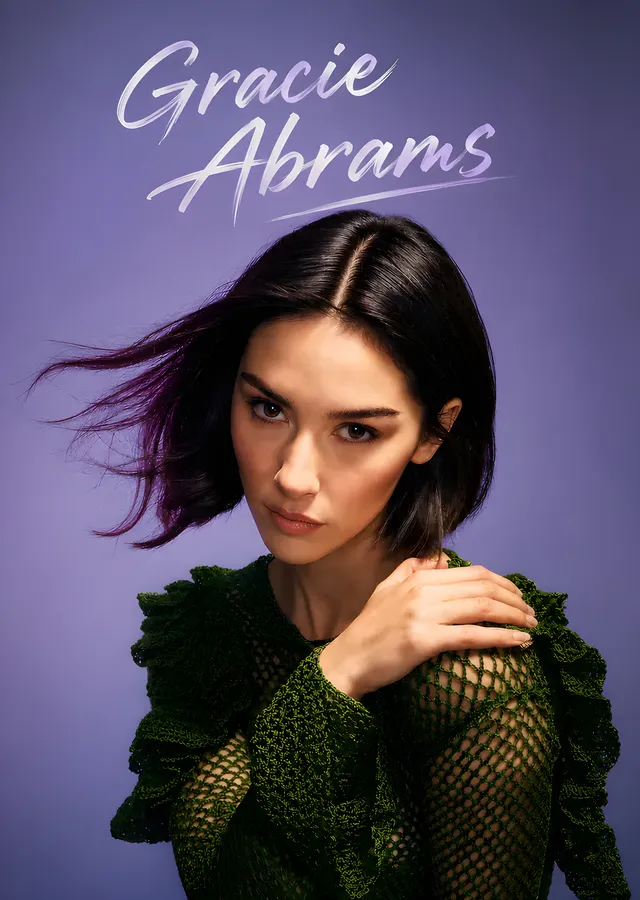 Gracie Abrams - Mor Zemin metal tablo