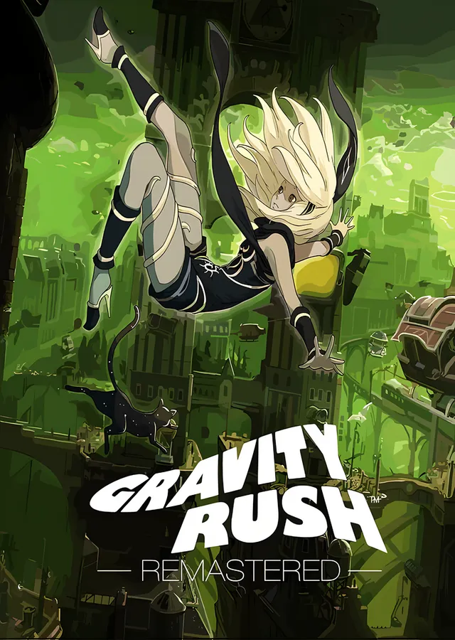 Gravity Rush Remastered: Yeşil Gökte Süzülüş metal tablo