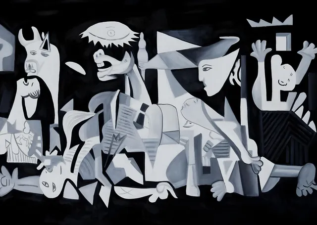 Guernica - Pablo Picasso metal tablo