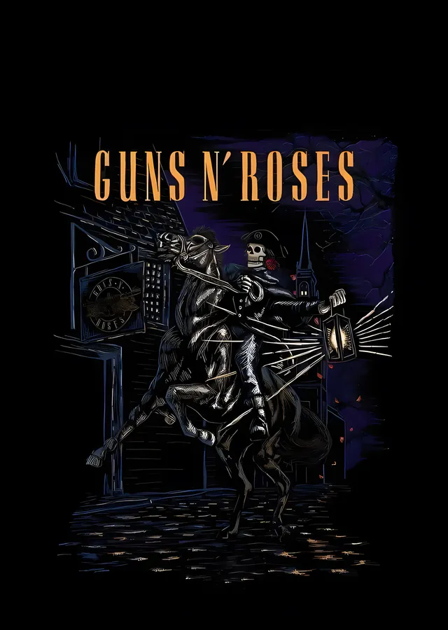 Guns N' Roses - Başsız Süvari metal tablo