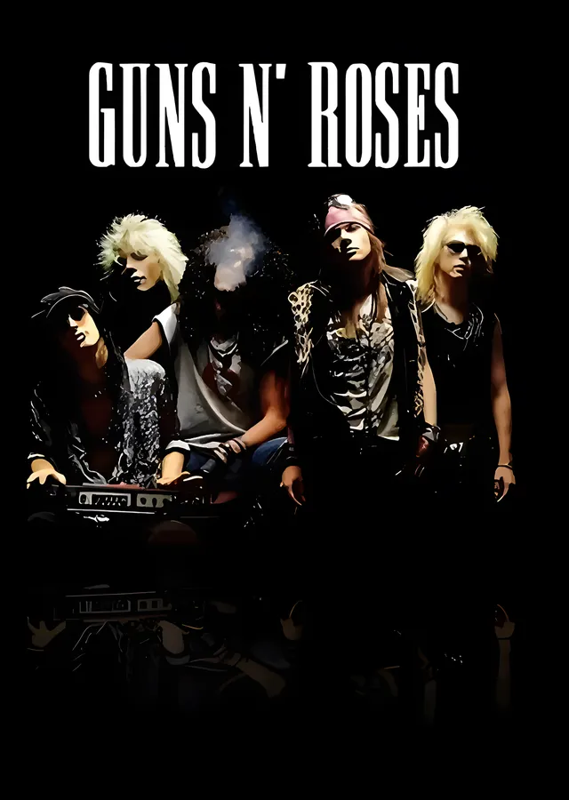 Guns N' Roses - Grup Kadrosu metal tablo