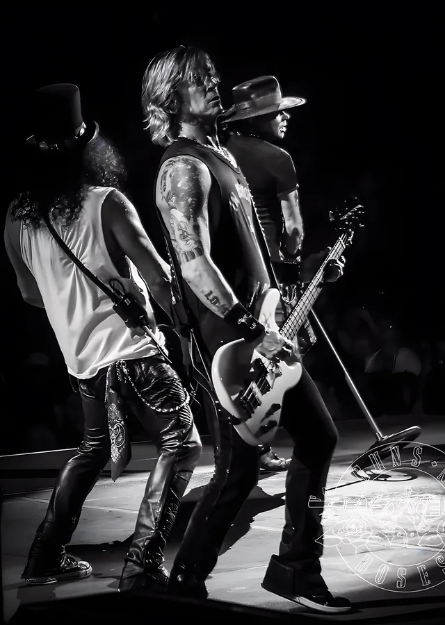 Guns N' Roses - Sahnede metal tablo
