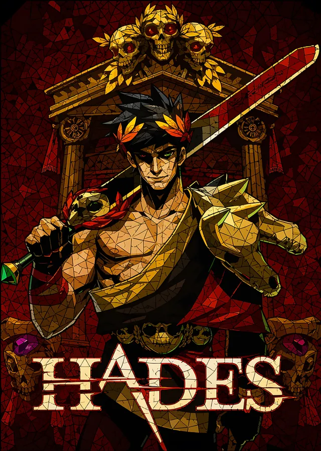 Hades Vitray metal tablo