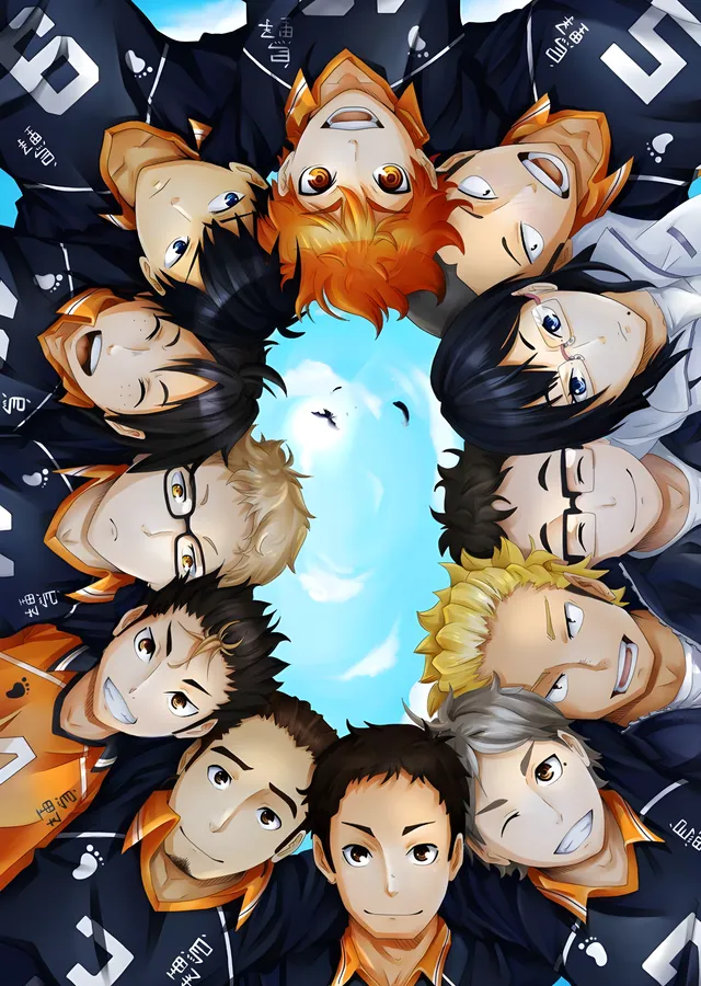 Haikyu!! Karasuno Takım Halkası metal tablo