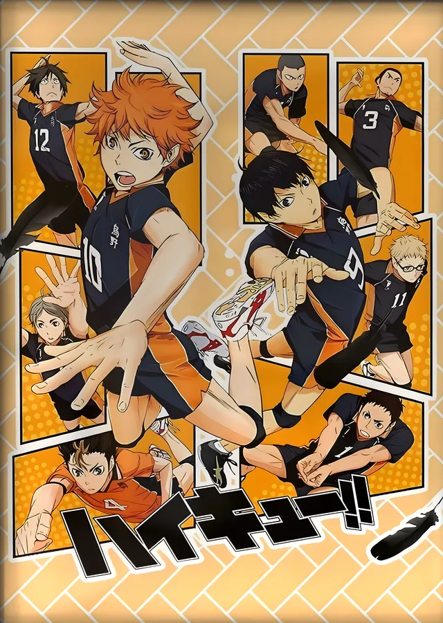 Haikyuu!! (Turuncu Panel) metal tablo