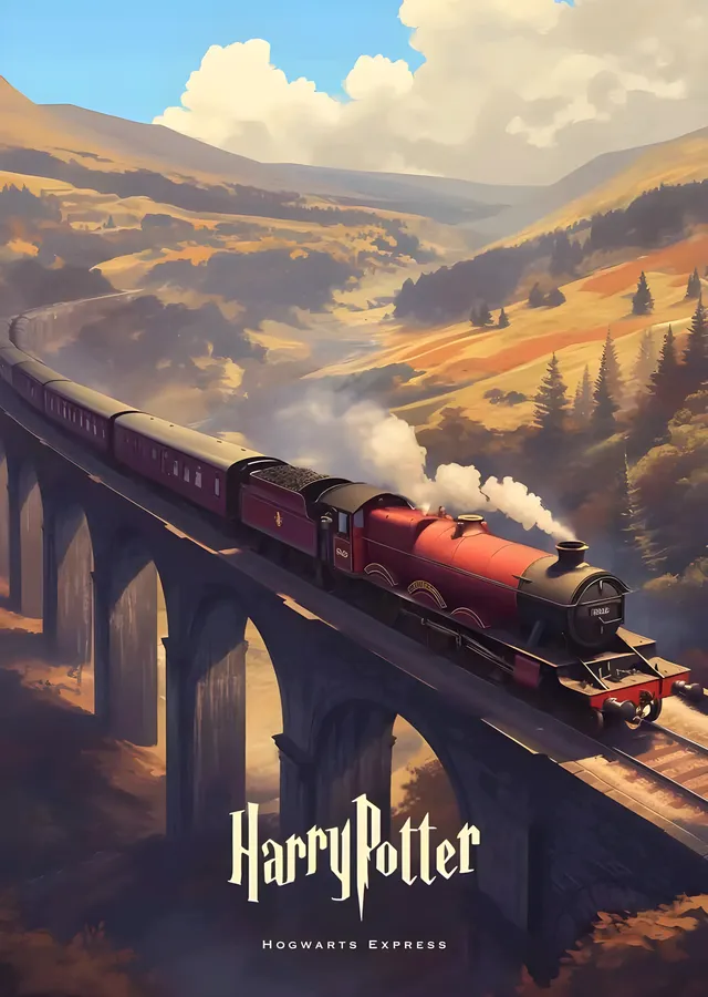 Harry Potter - Hogwarts Ekspresi metal tablo