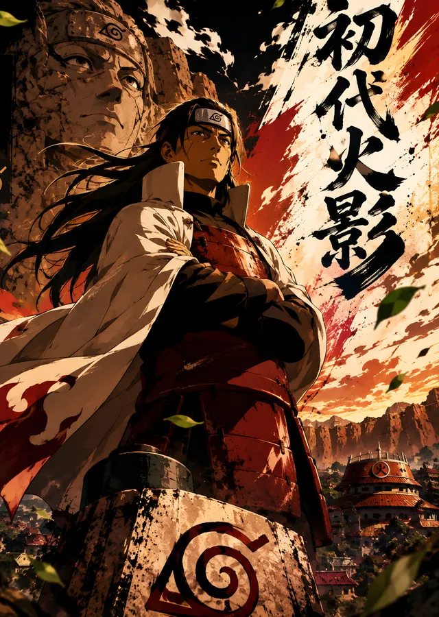 Hashirama Senju - İlk Hokage metal tablo