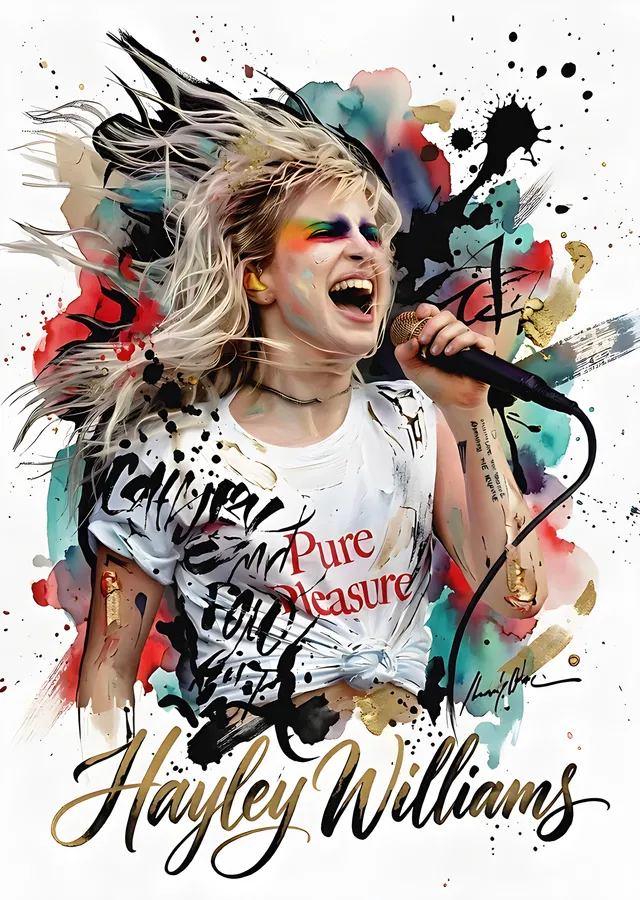 Hayley Williams: Pure Pleasure Kolajı metal tablo