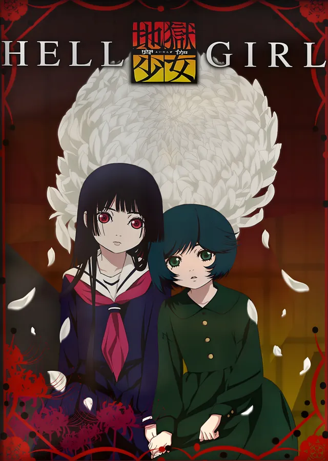 Hell Girl metal tablo