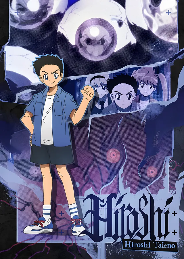 Hell Teacher Nube: Hiroshi Tateno Portresi metal tablo