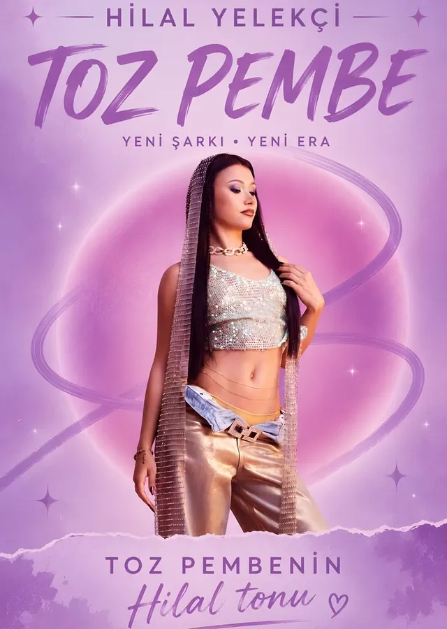 Hilal Yelekçi - Toz Pembe metal tablo