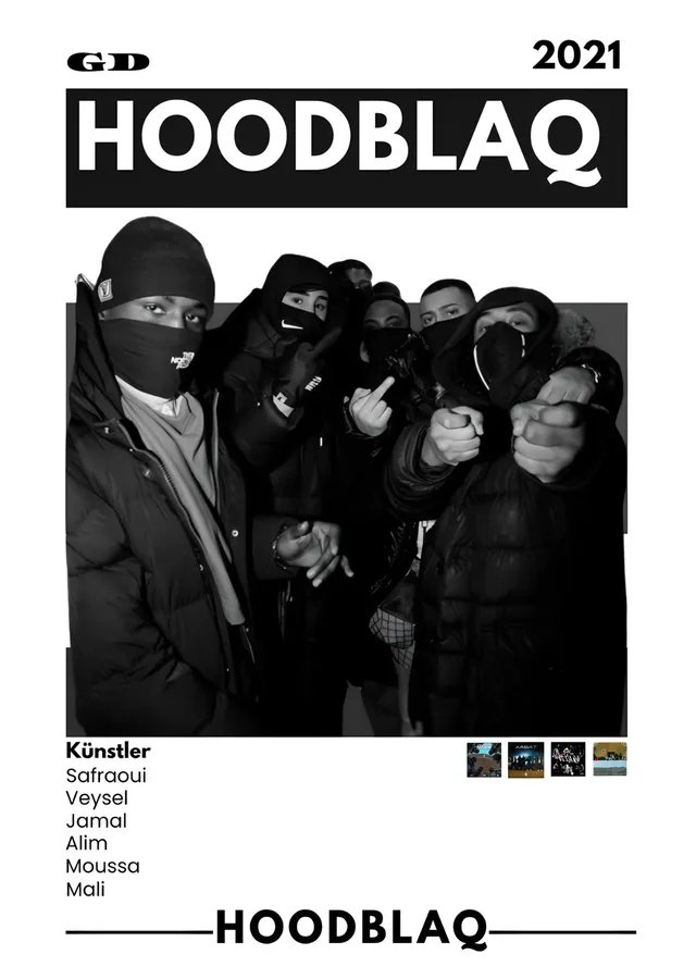 HoodBlaq: 2021 Künye Afişi metal tablo