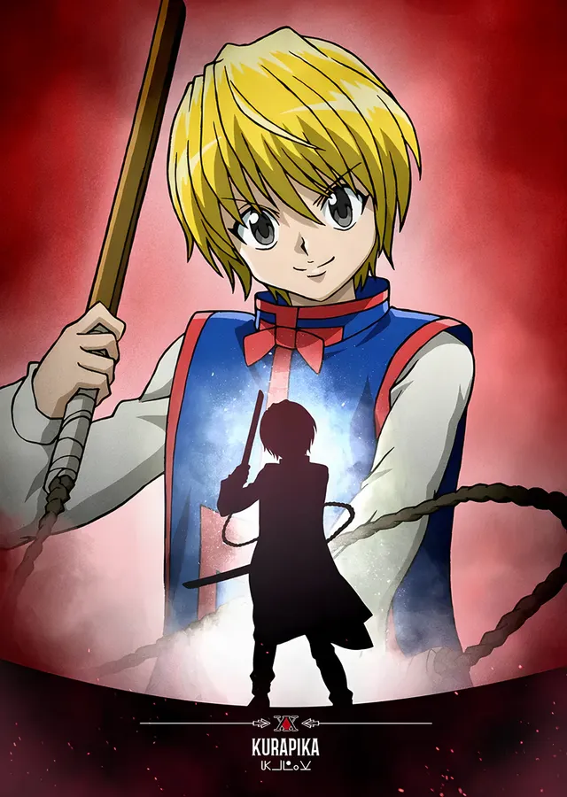 Hunter x Hunter: Zincirli Kurapika metal tablo