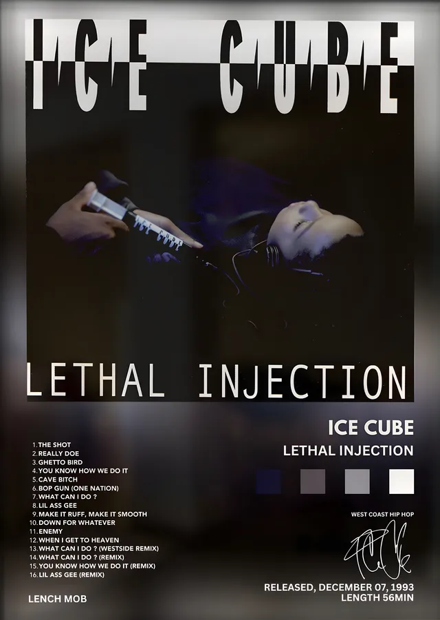 Ice Cube: Lethal Injection metal tablo