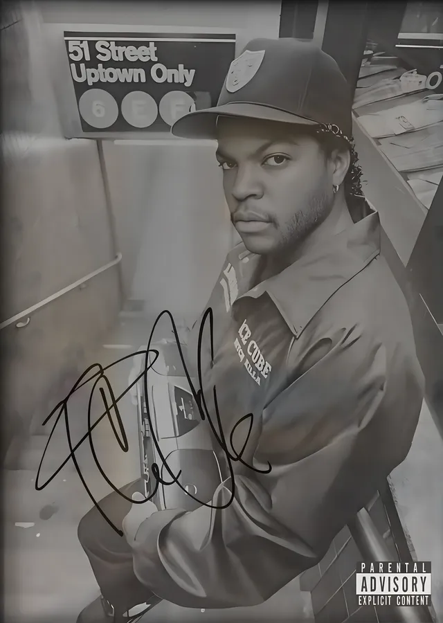 Ice Cube metal tablo