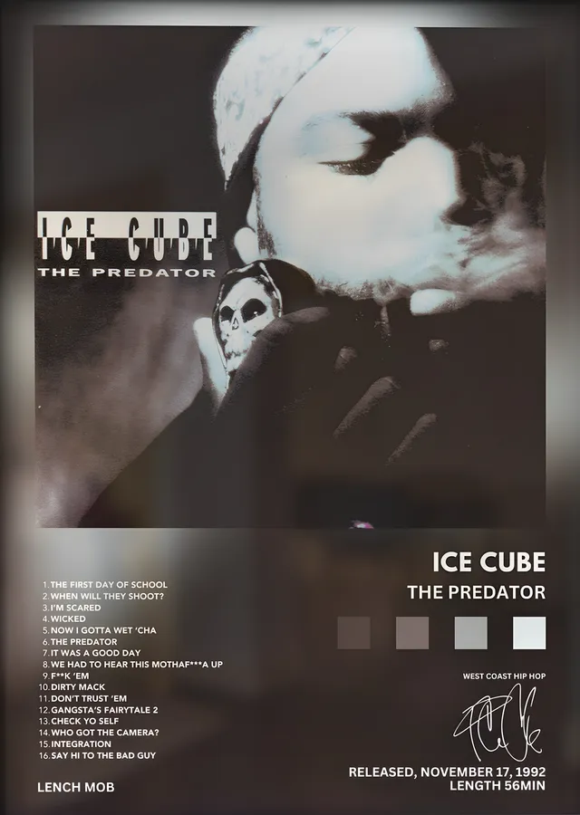 Ice Cube: The Predator metal tablo