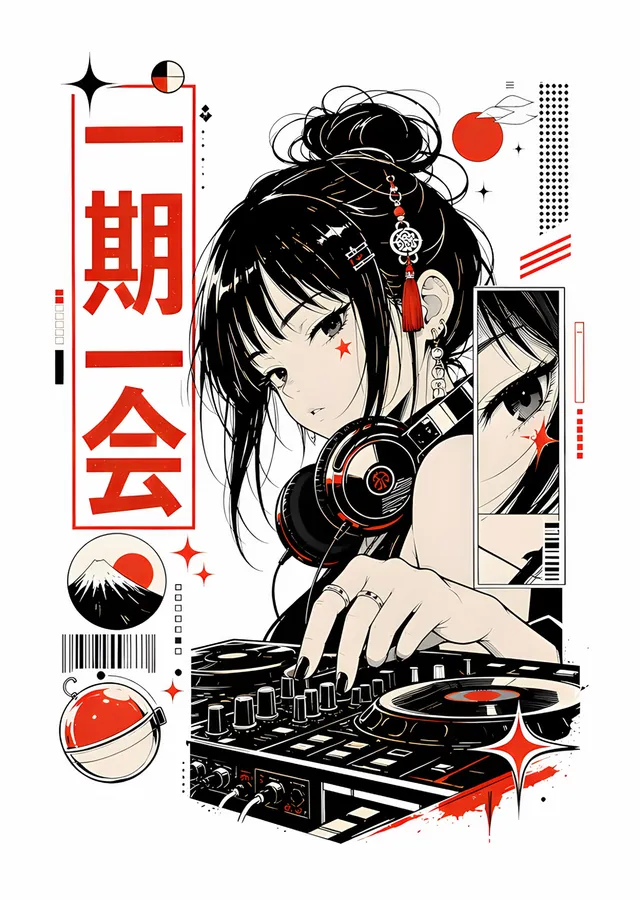 Ichigo Ichie: Pikap Başındaki Anime DJ metal tablo