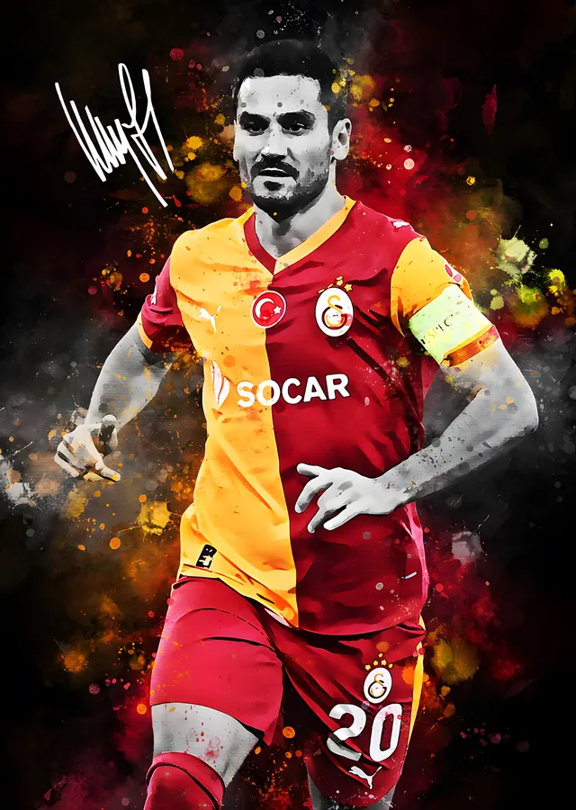 İlkay Gündoğan - Galatasaray metal tablo