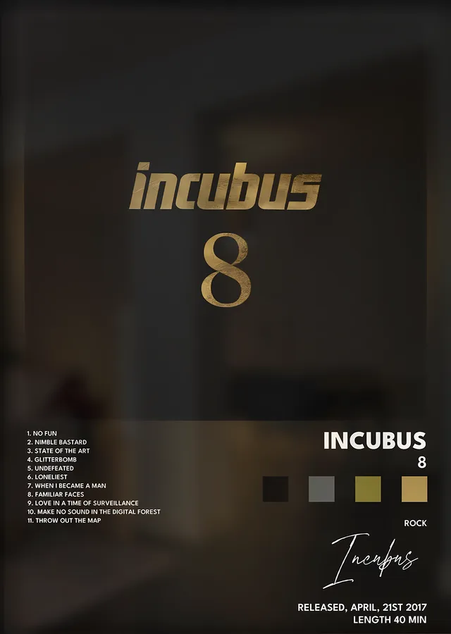 Incubus: 8 metal tablo