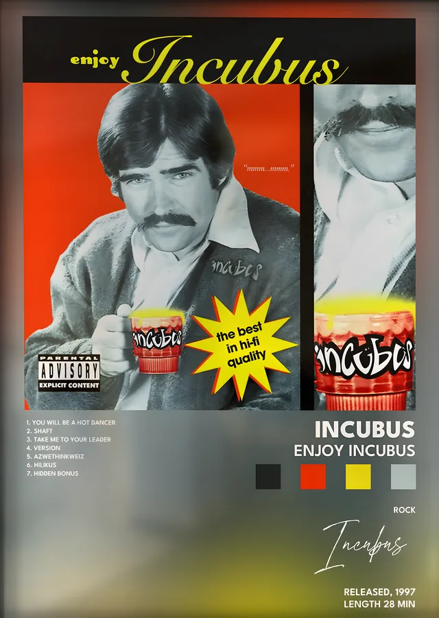 Incubus: Enjoy Incubus metal tablo