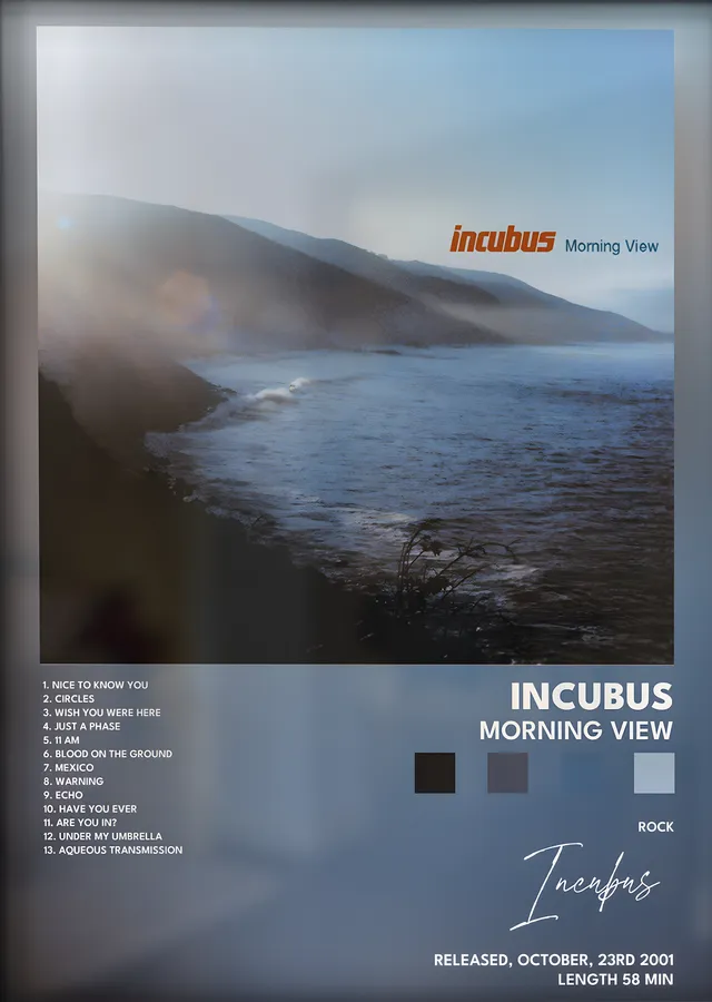 Incubus: Morning View metal tablo
