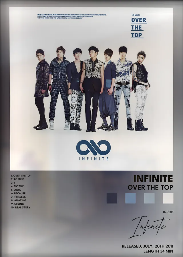 Infinite: Over the Top metal tablo