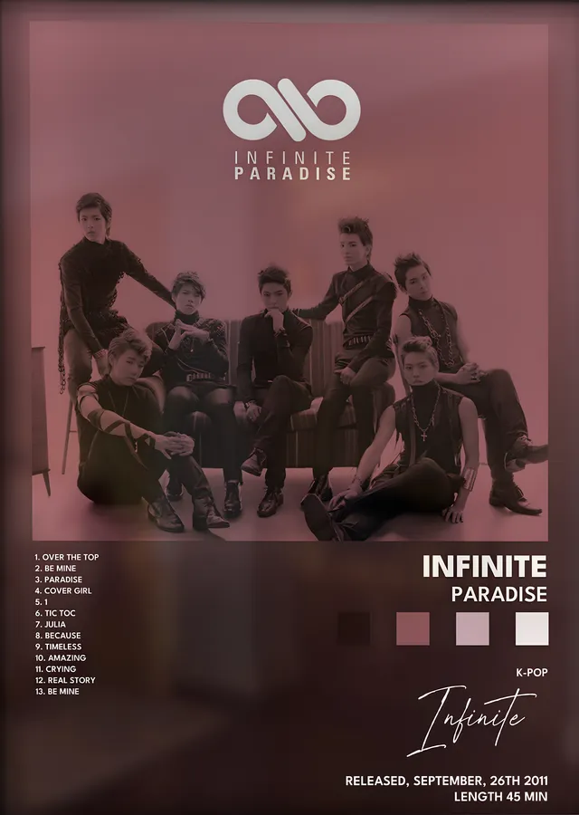 Infinite: Paradise metal tablo